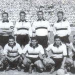 Čestmír Vycpálek, secondo in piedi da sinistra, nella formazione del Palermo 1950/51/ Čestmír Vycpálek , second standing from left, in Palermo’s football team in 1950/51