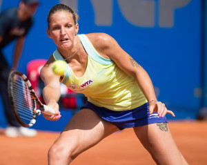 Karolína Plíšková al Wta International di Norimberga / Karolína Plíšková at The Nuremberg Cup (2014) © Stefan Brending