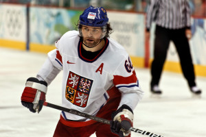 Jaromír Jágr con la maglia della nazionale durante le Olimpiadi invernali del 2010, a Vancouver / Jaromír Jágr with the national team jersey during 2010 Winter Olympics, in Vancouver