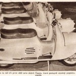 La prima serie dello scooter Čezeta nel 1956 / The first series of the Cezeta scooter in 1956