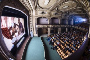 Durante una proiezione a Praga del festival del cinema sui diritti umani Jeden svět / During a screening in Prague of the Human Rights film festival Jeden svět © Jeden svět