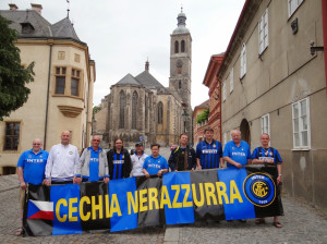 I componenti dell’Inter Club “Cechia Nerazzurra” / The members of the Inter Club “Cechia Nerazzurra”