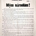 Il messaggio “alla nazione” da parte dell’Imperatore, il 28 luglio 1914, per l’entrata in guerra contro la Serbia / The message “to the nation” by the Emperor on 28 July 1914, while war broke out against Serbia