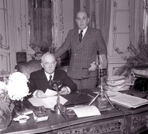 Il presidente Edvard Beneš e il ministro degli esteri Jan Masaryk nel 1945 / President Edvard Beneš and the Minister of foreign affaris Jan Masaryk in 1945