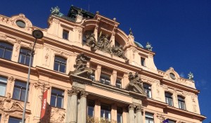 Il Palazzo Generali in Piazza Venceslao, in passato sede del gruppo assicurativo a Praga / The Generali Palace on Wenceslas Square, which was headquarters for the insurance group in Prague