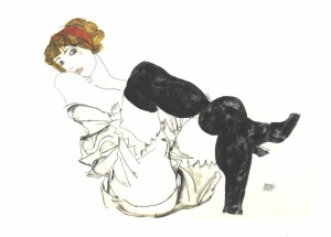 Wally Neuzil in calze nere, 1913 / Wally Neuzil in Black Stockings, 1913